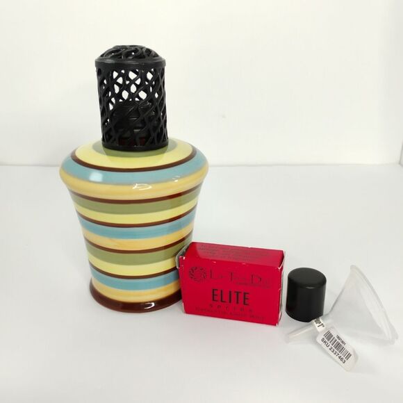 La Tee Da Fragrance Effusion Lamp Multi Colored Striped RARE!!!! NWT - Picture 15 of 15